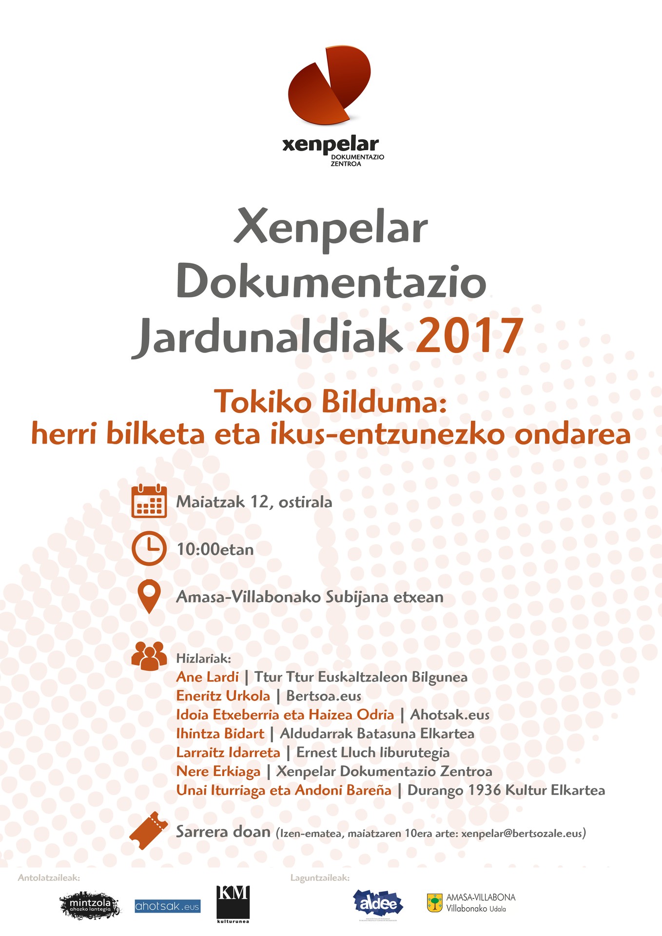 Ikus-entzunezko ondarea aztergai, Xenpelar Dokumentazio Jardunaldietan