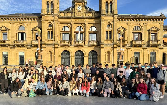 Frantziako ikasleak Tolosan