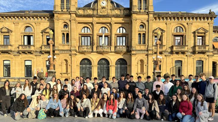 Frantziako ikasleak Tolosan