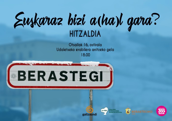 Euskaraz bizi a(ha)l gara? hitzaldia