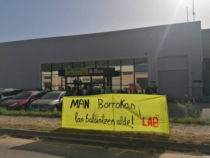 MAN enpresako langileek grebari ekin diote