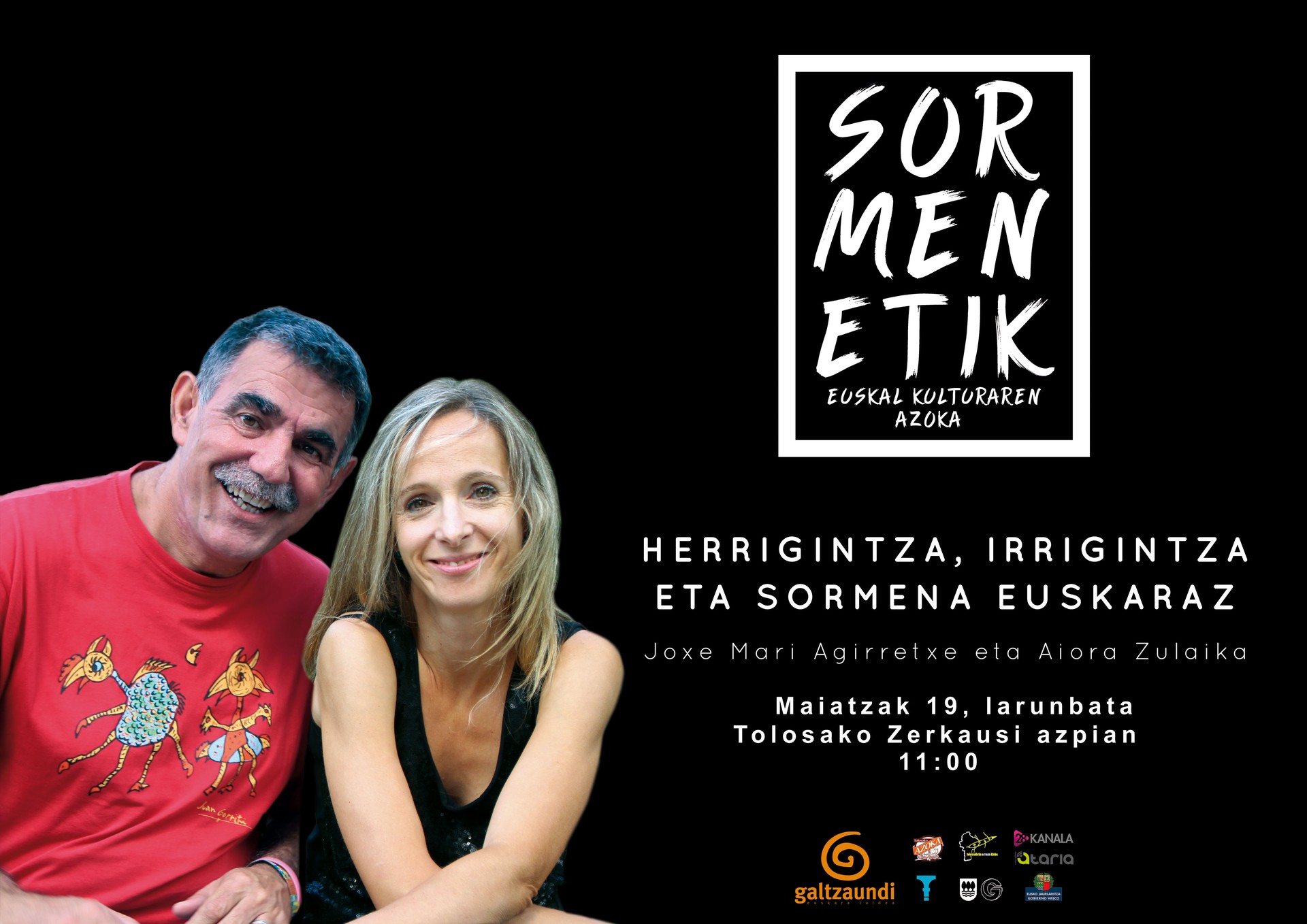 Joxe Mari Agirretxe eta Aiora Zulaika, aurrez aurre