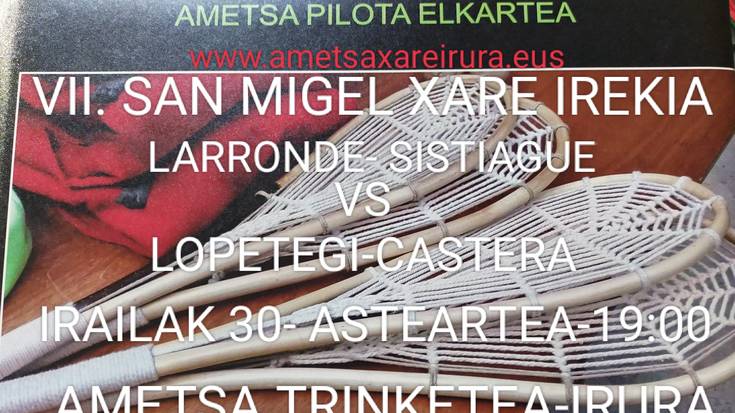 San Migel Xare Irekiaren bigarren jardunaldia jokoan!