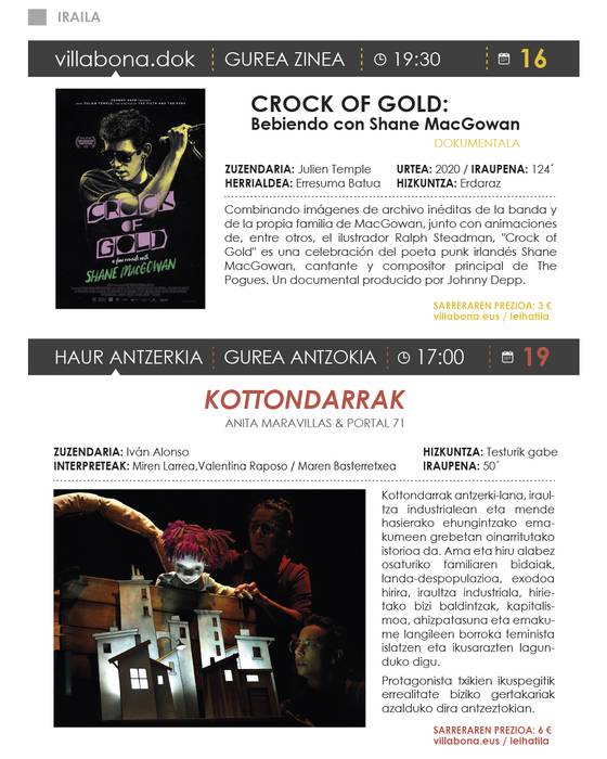 Iraileko kultur egitaraua