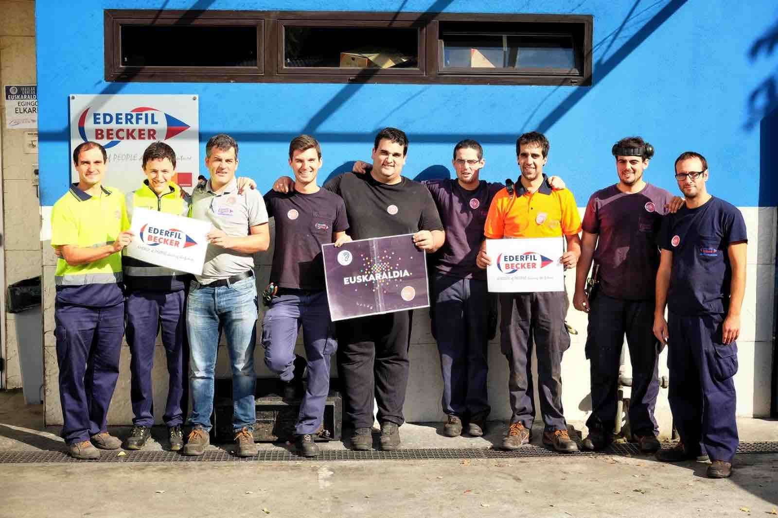 Ederfil Becker enpresan ere, Euskaraldiarekin bat