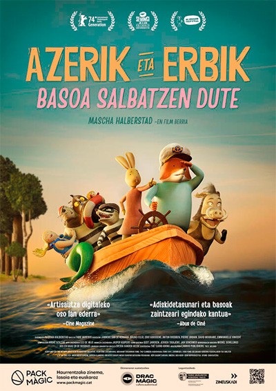 'Azerik eta erbik basoa salbatzen dute' filmarako sarrera bikoitza