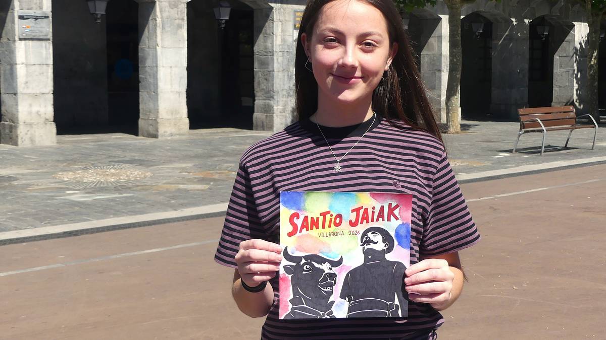 Santio jaietako programak Malen Muriel Letamendiak egindako irudia izango du