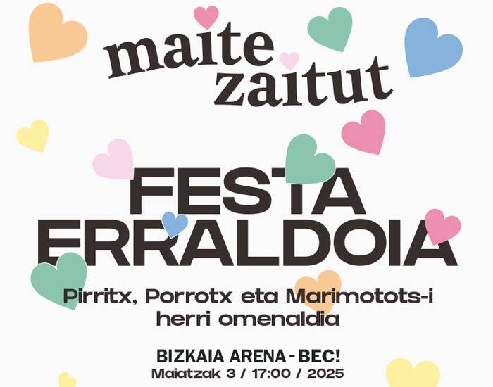'Maite zaitut' festarako sarrera bikoitza zozkatuko dugu
