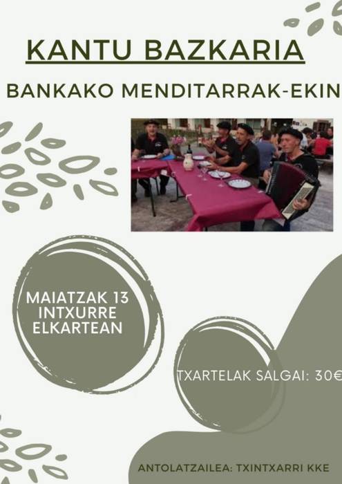 Kantu bazkaria
