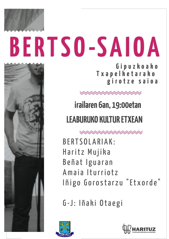Bertso saioa Leaburun, irailaren 6an