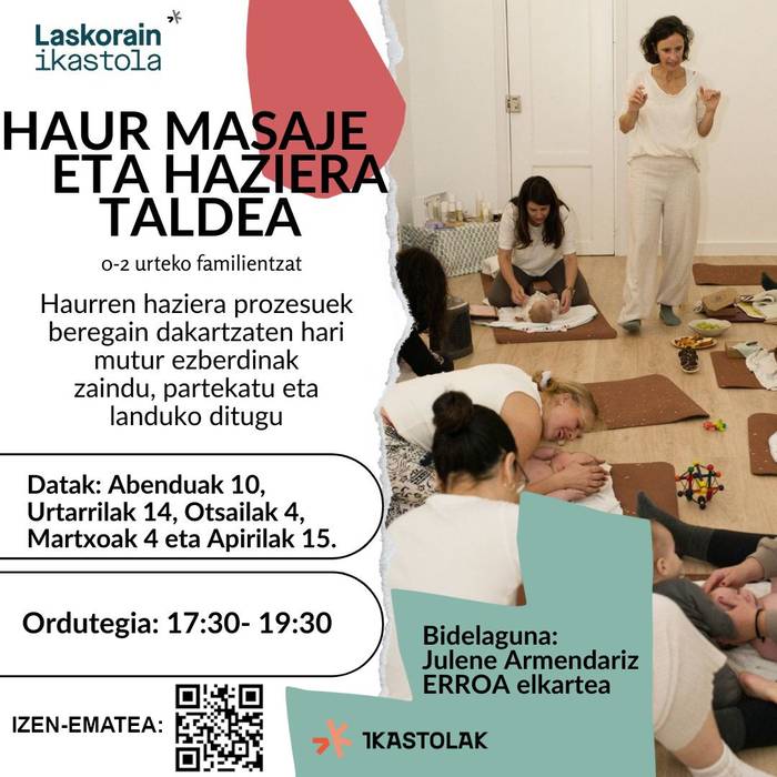Haur masaje eta haziera taldea