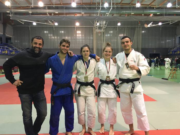 Hiru podium eta bosgarren postua Euskadiko Judo Txapelketan