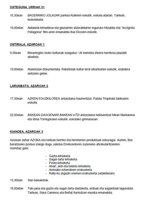 Badator Berastegiko kultur astea!