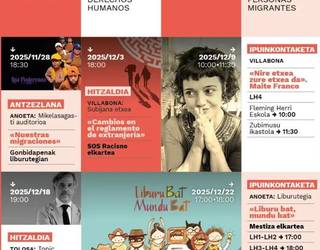 Sei ekitaldi, Giza Eskubideen eta Pertsona Migratzaileen Nazioarteko egunei begira