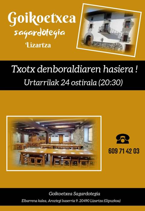 Txotx denboraldi hasiera