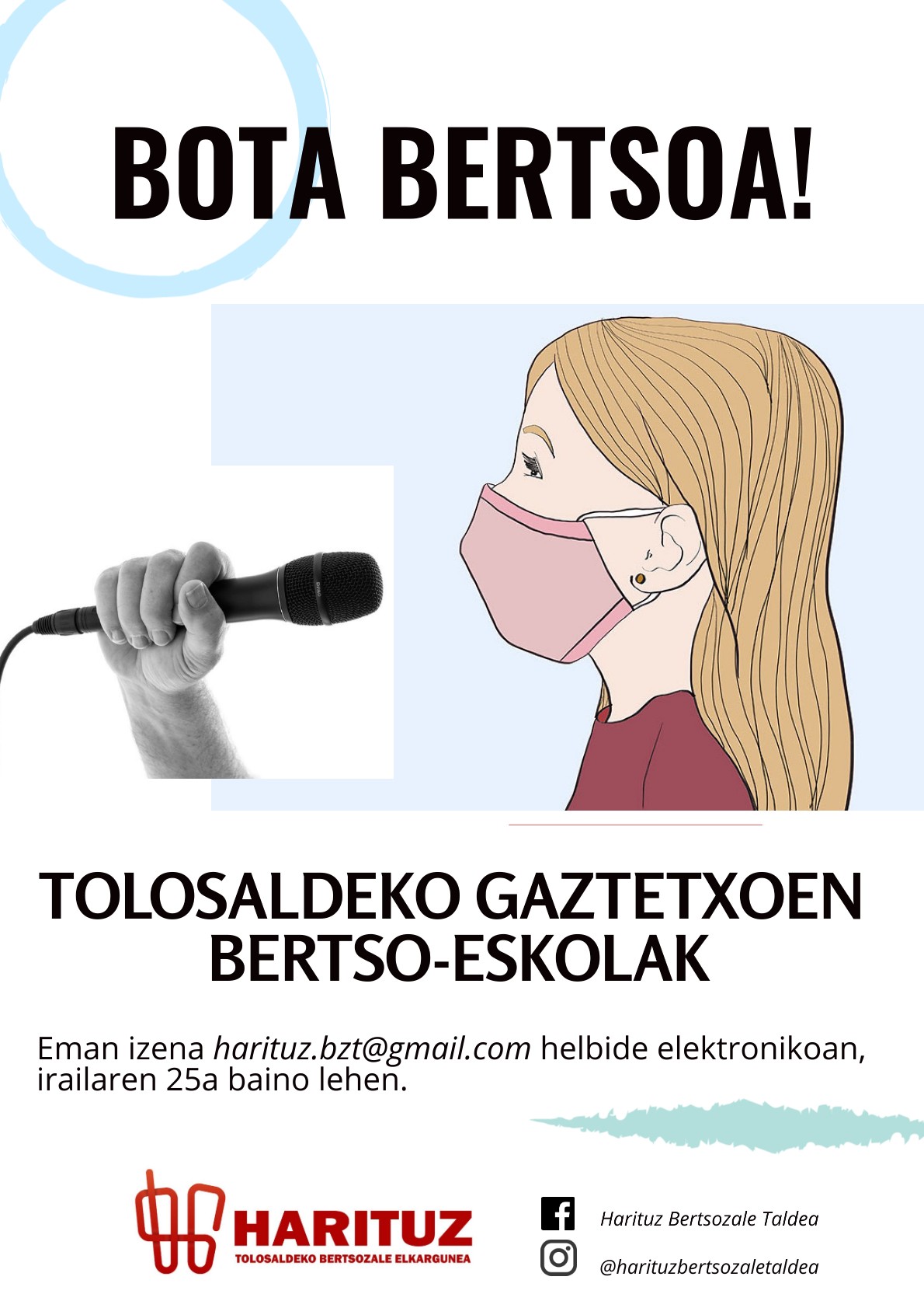 2020-2021 ikasturteko bertso eskoletako izen-ematea zabalik