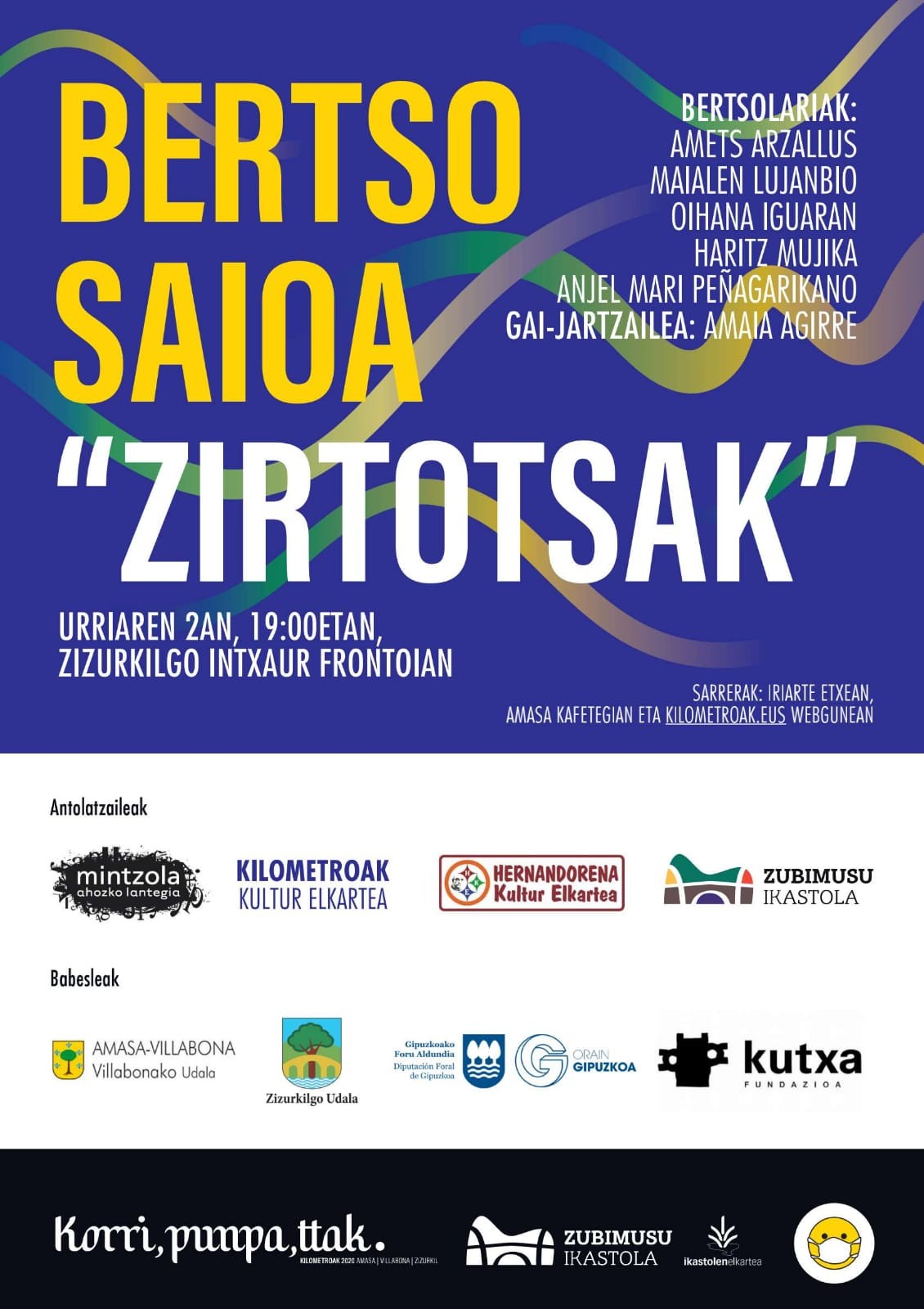 Harituzek "Aiztondoren zirtotsa" aurkeztuko du gaur