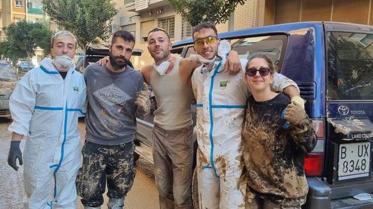 Valentzian Tolosako boluntarioek egindako lanen irudiak