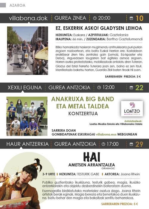 Azaroko kultur egitaraua