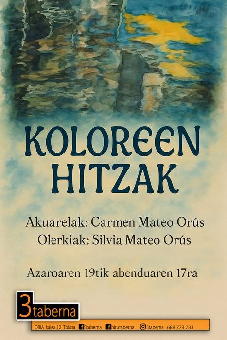 Erakusketa. 'Koloreen hitzak'