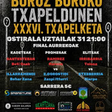 Amezketako Txapeldunen XXVI. Buruz Buruko Txapelketa