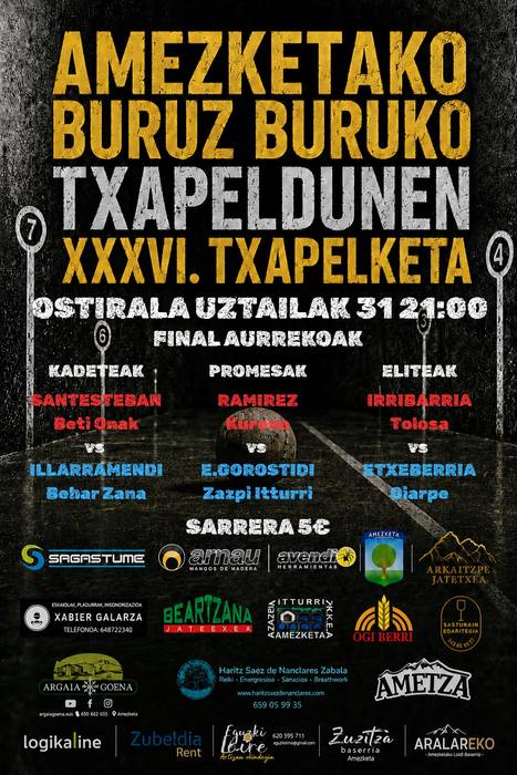 Amezketako Txapeldunen XXVI. Buruz Buruko Txapelketa