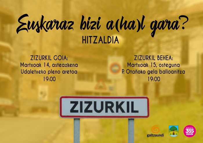 Euskaraz bizi a(ha)l gara? hitzaldia