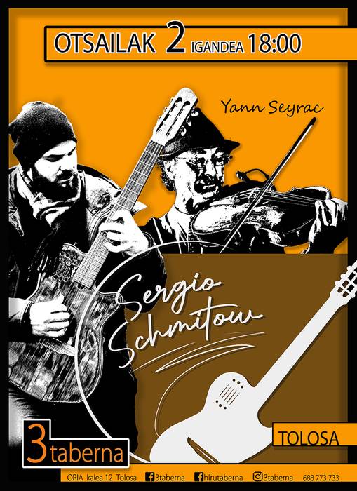 Kontzertua: Sergio Schmitow abeslaria