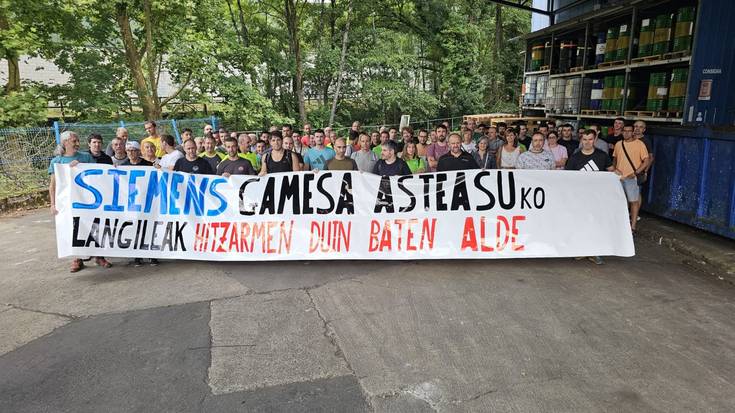 Hitzarmen duina eskatu dute Asteasuko Siemens-Gamesako langileek