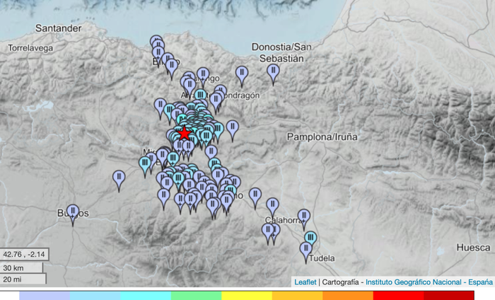 Tolosaldean ere antzeman da Iruña Okako lurrikara