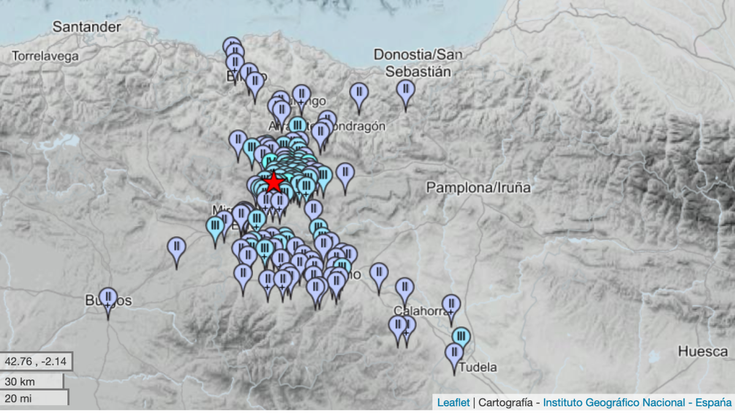 Tolosaldean ere antzeman da Iruña Okako lurrikara