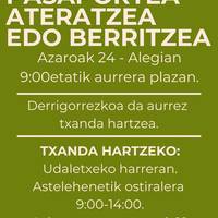 NAN edo pasaportea berritzeko aukera