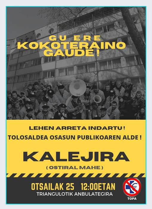 Kalejira osasun publikoaren alde