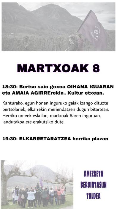 M8. Bertso saioa