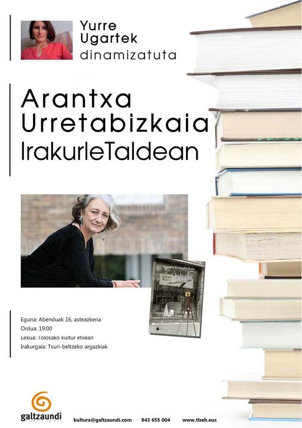Arantxa Urretabizkaia idazleak Tolosako irakurle t