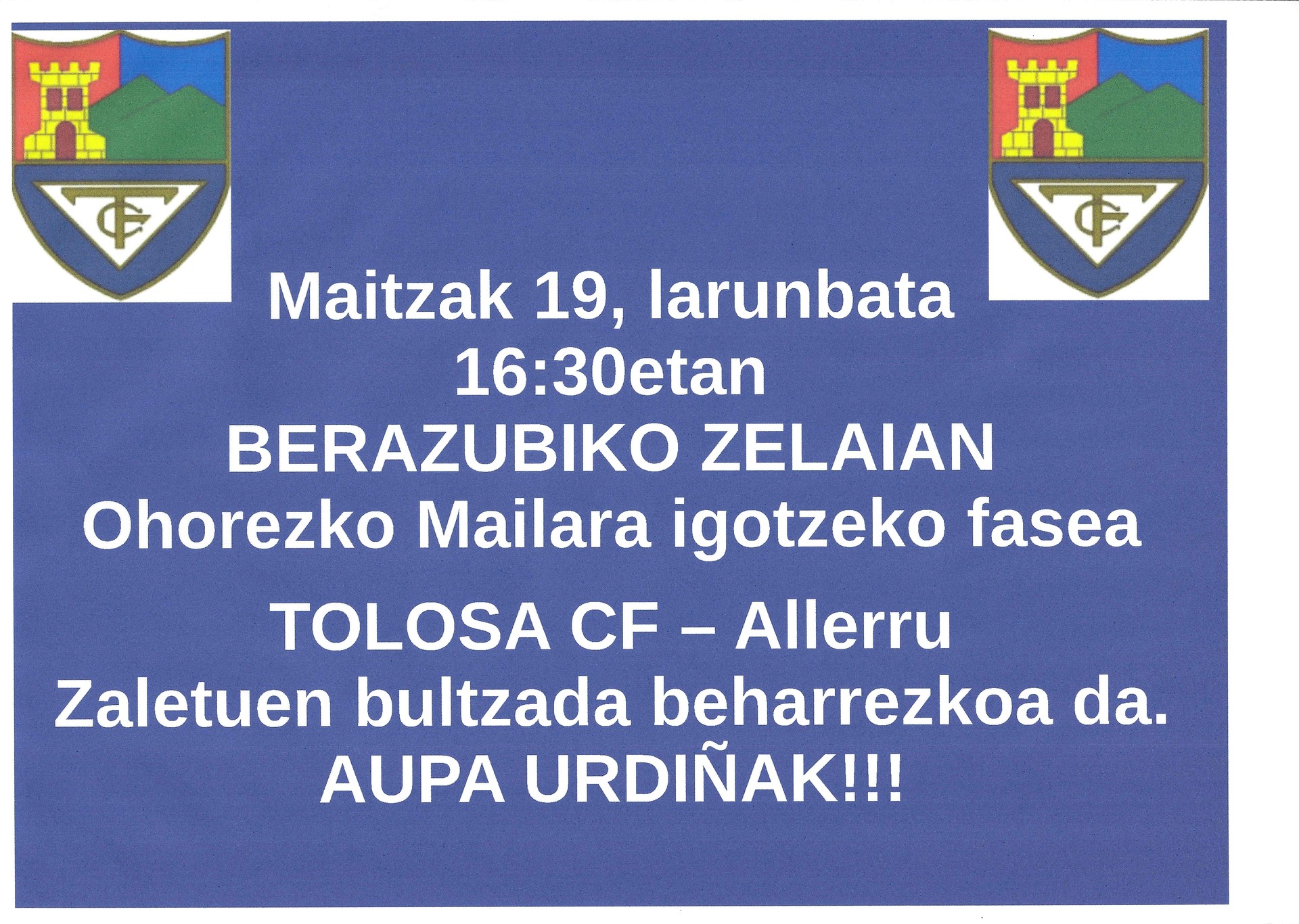 AUPA URDIÑAK!!!