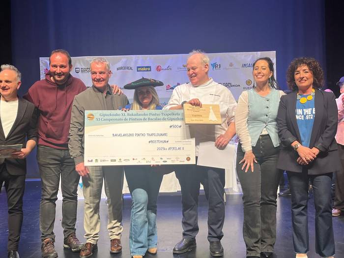 Zirta jatetxeak irabazi du Gipuzkoako Bakailao Pintxoen Lehiaketa