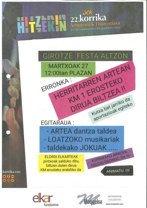 Korrika. Girotze festa