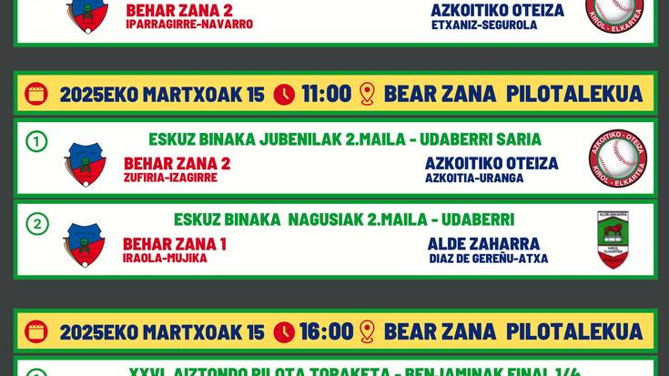 Partiden emanak ez du atsedenik