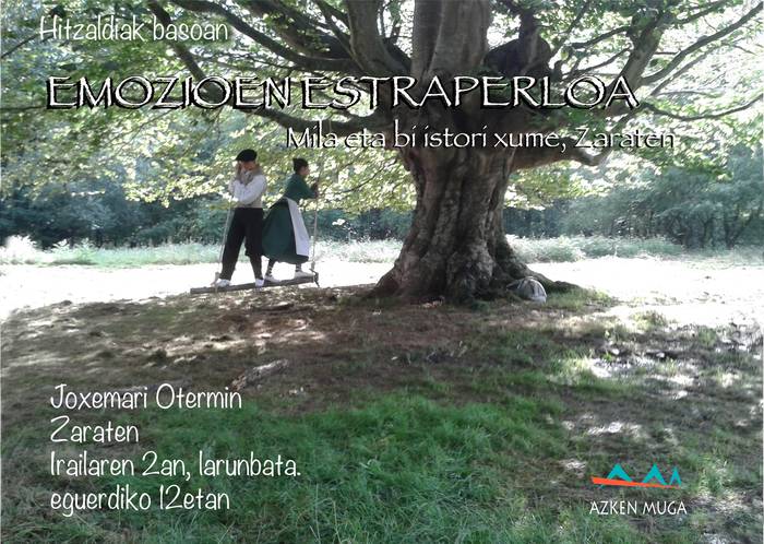 Emozioen estraperloa hitzaldia Zaraten