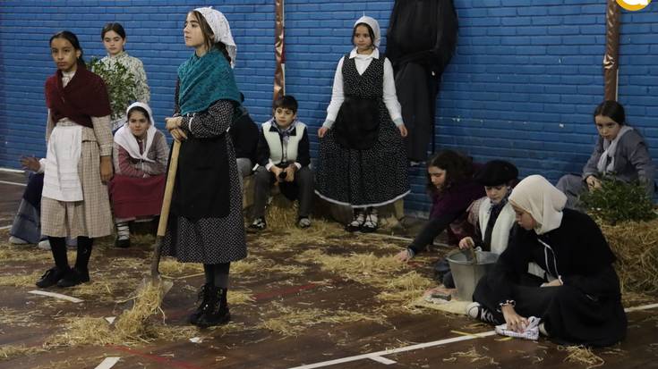 Olentzaroa zer den ikasi dute Samaniegoko ikasleek