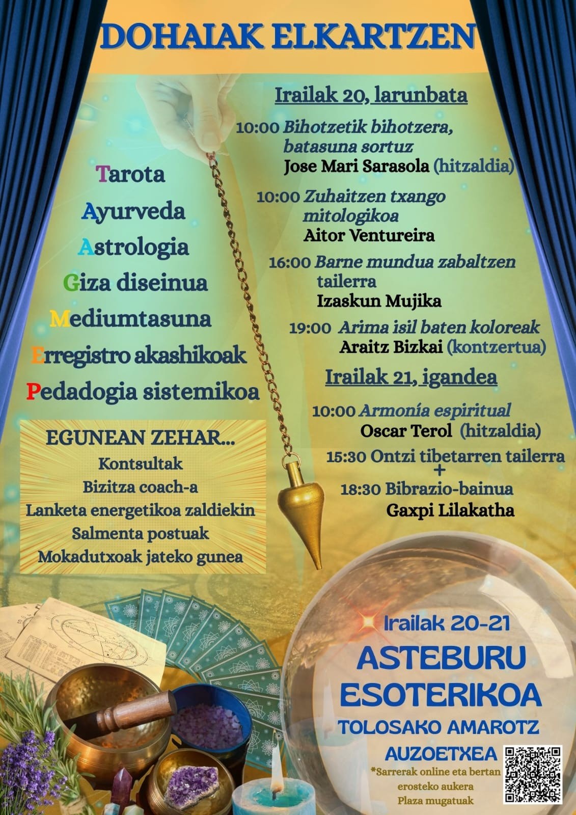 Asteburu Esoterikoa antolatu dute lehenengo aldiz Tolosako Amarotz auzoan
