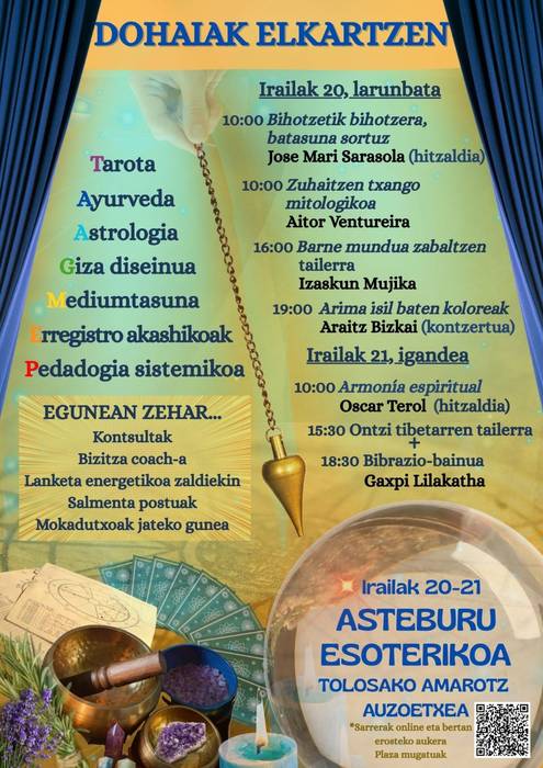 Asteburu Esoterikoa antolatu dute lehenengo aldiz Tolosako Amarotz auzoan