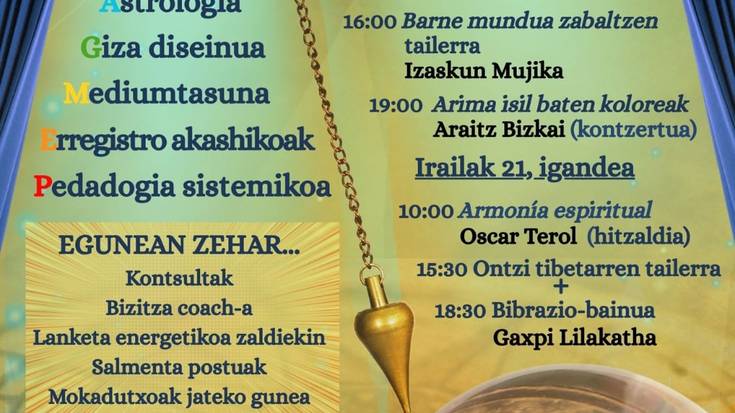 Asteburu Esoterikoa antolatu dute lehenengo aldiz Tolosako Amarotz auzoan