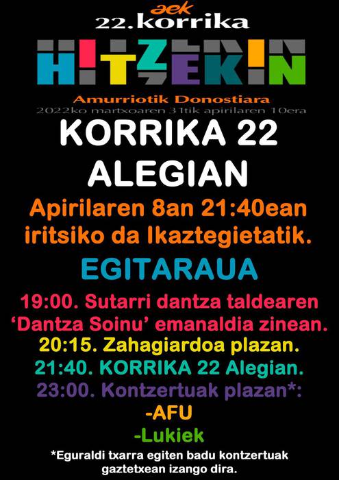 Korrika 22 Alegian
