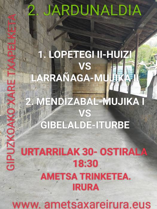 Bigarren jardunaldia jokoan!