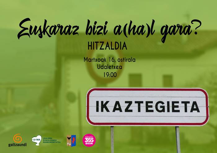 Euskaraz bizi a(ha)l gara? hitzaldia
