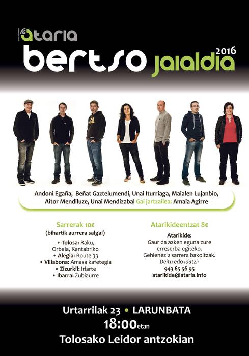 Ataria bertso jaialdia