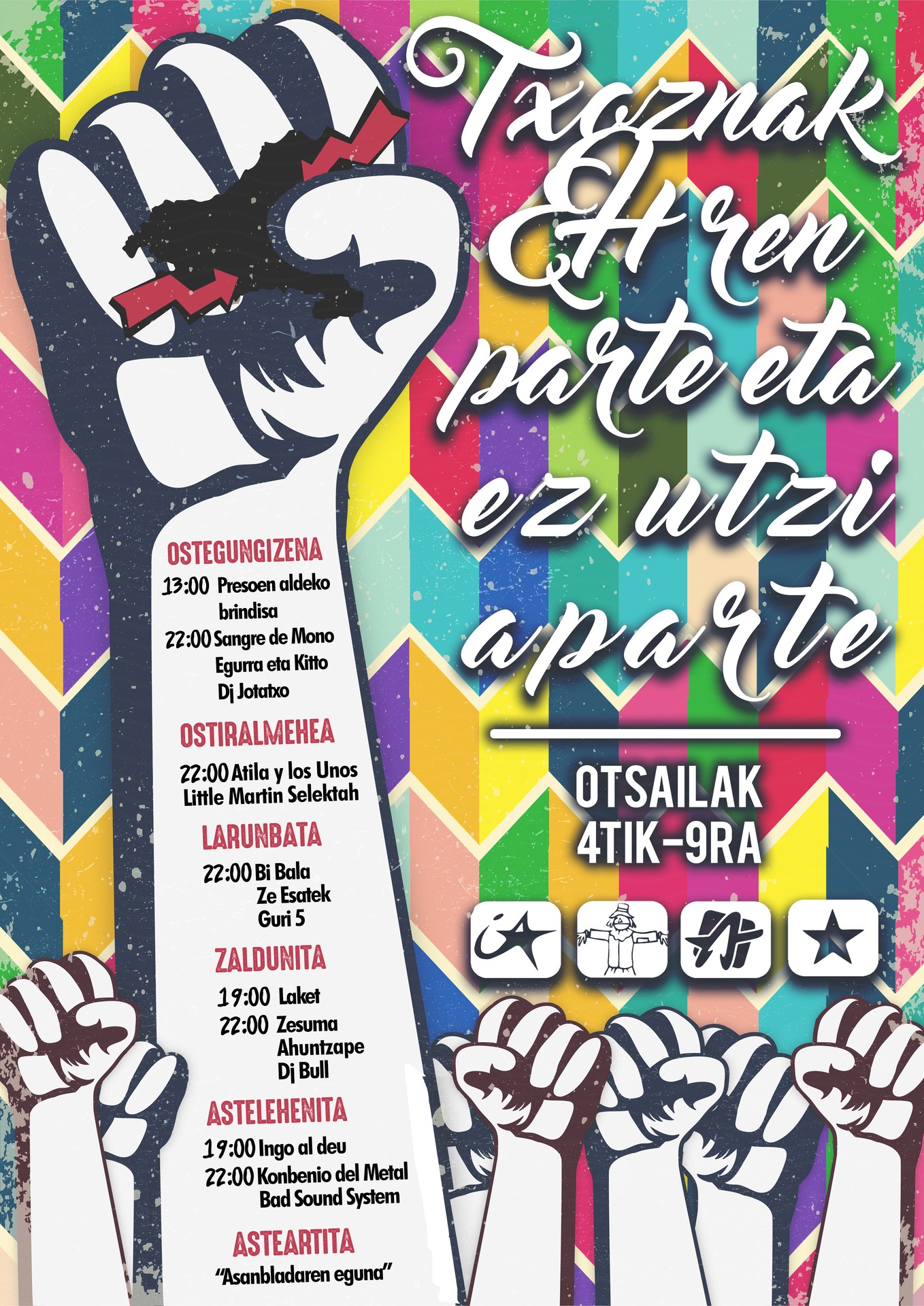 Txosnagunea ez dago aparte