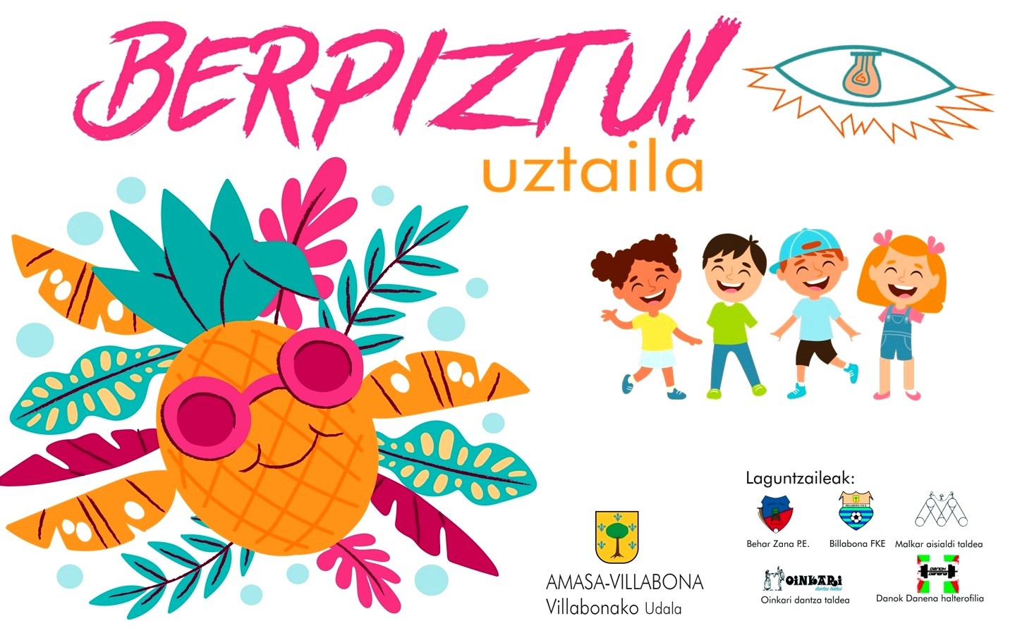 Uztailerako aisialdi eskaintza berezia antolatu dugu, herriko hainbat eragilerekin elkarlanean